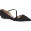 Lk Bennett Pandora Pointed Toe D'orsay Flat In Black