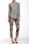 Lk Bennett Pansy Animal Print Straight Leg Trousers In Multicolor In Multi