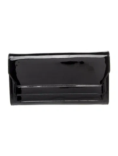 Pre-owned Lk Bennett Patent Leather Clutch In Black