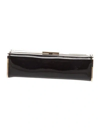 Pre-owned Lk Bennett Patent Leather Clutch In Black