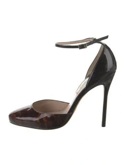 Pre-owned Lk Bennett Patent Leather D'orsay Pumps In Black
