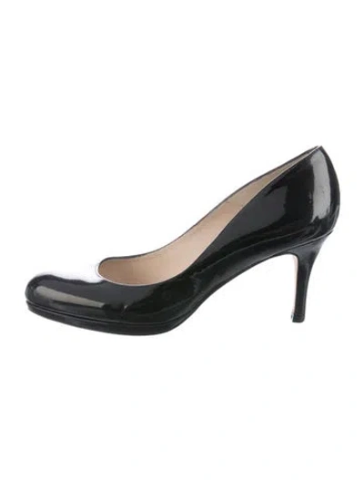 Pre-owned Lk Bennett Patent Leather Pumps In Blue