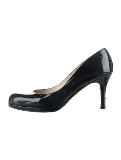Pre-owned Lk Bennett Patent Leather Pumps In Blue
