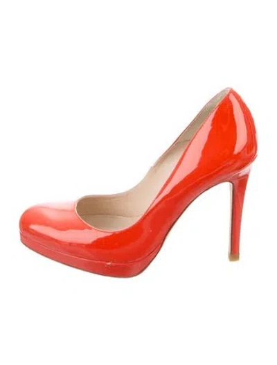 Pre-owned Lk Bennett Patent Leather Pumps In Burgundy