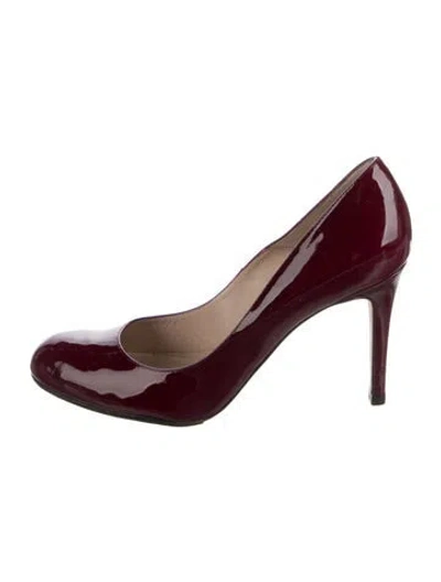Pre-owned Lk Bennett Patent Leather Pumps In Burgundy