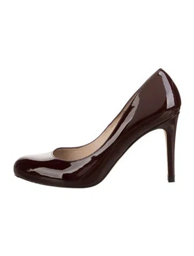 Pre-owned Lk Bennett Patent Leather Pumps In Burgundy