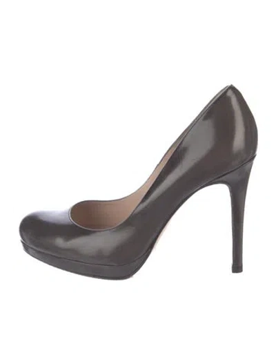 Pre-owned Lk Bennett Patent Leather Pumps In Gray