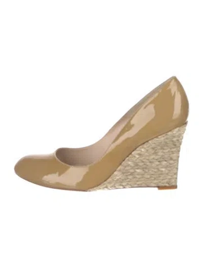 Pre-owned Lk Bennett Patent Leather Pumps In Neutral