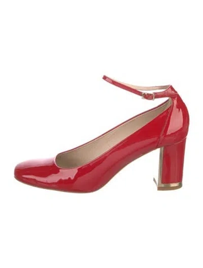 Pre-owned Lk Bennett Patent Leather Pumps In Red