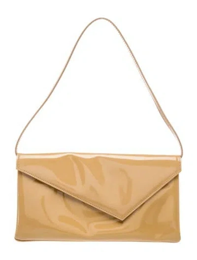 Pre-owned Lk Bennett Patent Leather Shoulder Bag In Neutrals
