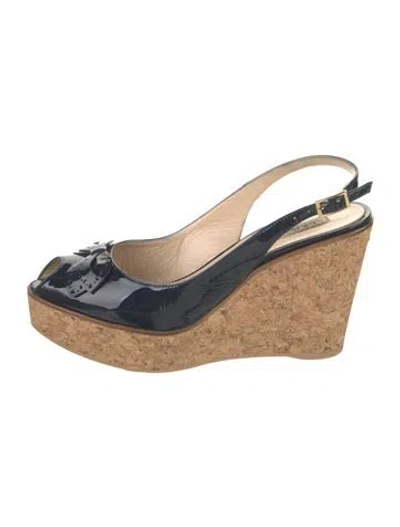 Pre-owned Lk Bennett Patent Leather Slingback Pumps In Neutral