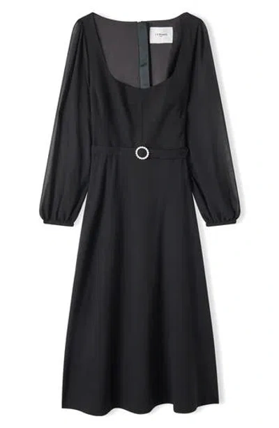 Lk Bennett Perdy Long Sleeve Dress In Black