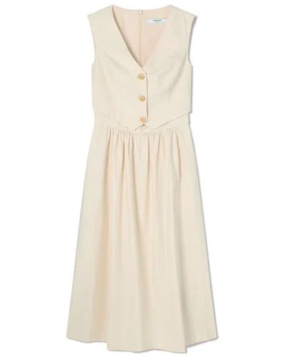 LK BENNETT LK BENNETT PERNILLE LINEN-BLEND DRESS