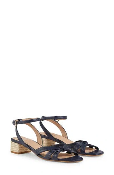 Lk Bennett Peyton Espadrille Heel Sandal In Blu-navy
