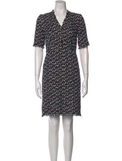 Pre-owned Lk Bennett Printed Mini Dress In Multi