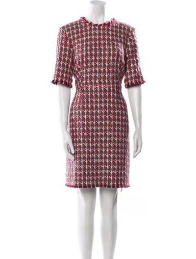 Pre-owned Lk Bennett Printed Mini Dress In Multi