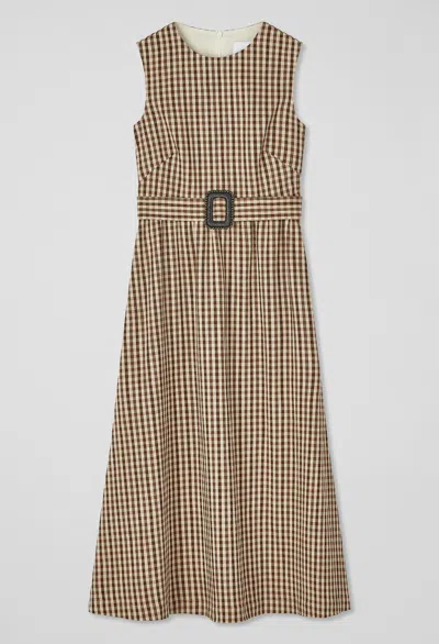 Lk Bennett Rae Dresses In Brown