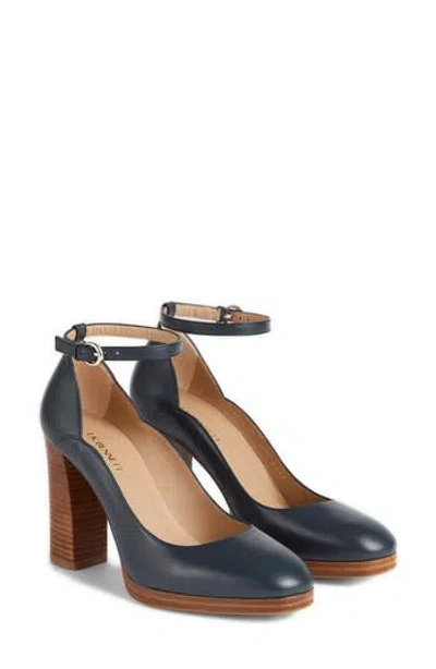 Lk Bennett Raelynn Ankle Strap Pump In Navy