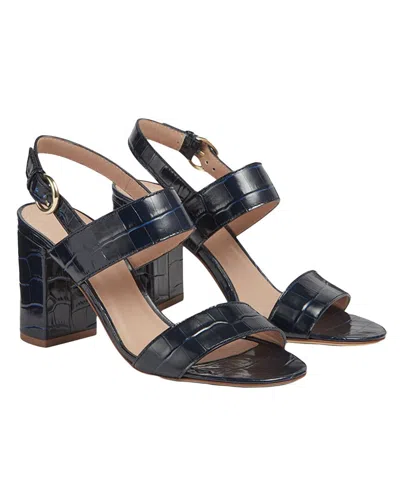 Lk Bennett Raya Leather Sandal In Blue