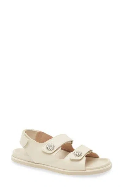 Lk Bennett Remi Embellished Sandal In Cream/ecru