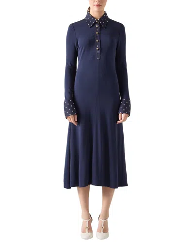 Lk Bennett Rita Dress In Blue