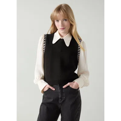 Lk Bennett River Knitted Tops In Black