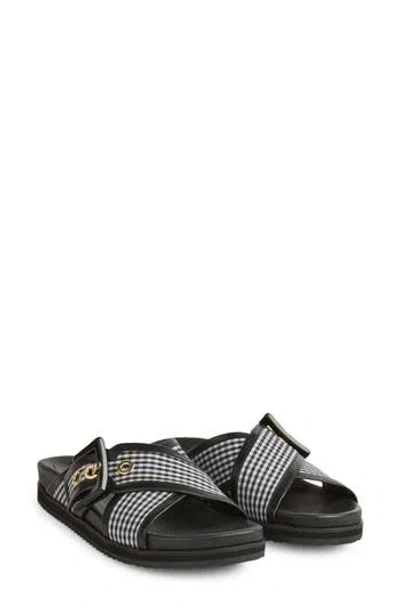 Lk Bennett Rory Slide Sandal In Black