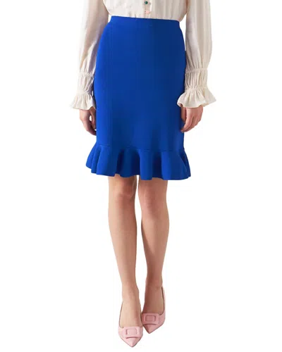 Lk Bennett Rosa Skirt In Blue
