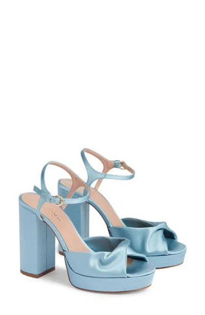 Lk Bennett Rosa Twisted Platform Pump In Light Blue