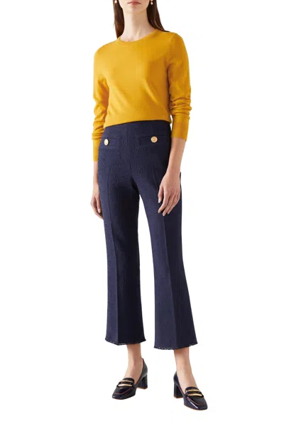 Lk Bennett Rosalind Knitted Tops In Red