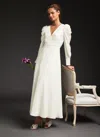 Lk Bennett Rose Silk Dress In White