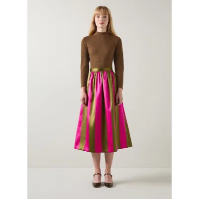 Lk Bennett Sadie Knitted Tops In Green