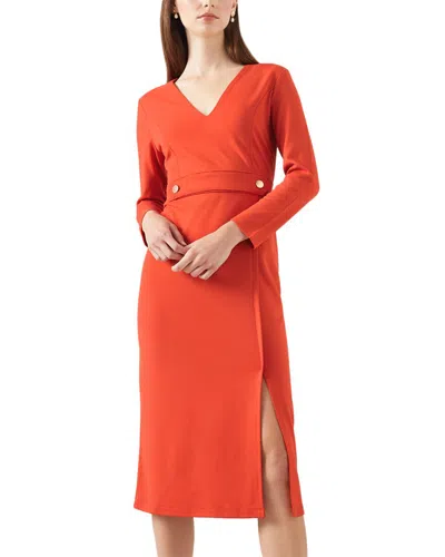 Lk Bennett Sarah Dress In Orange
