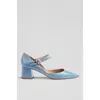 Lk Bennett Savannah Mary Jane Pointed Toe Pump In Blue