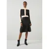 Lk Bennett Selma Wool-blend Dress In Multi