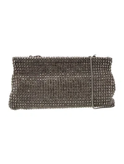Pre-owned Lk Bennett Sequins Minaudière In Gray