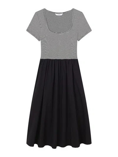 Lk Bennett Seri Cotton-lenzing™ Ecovero™ Viscose Blend Dres In Black