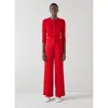 Lk Bennett Seydoux Trousers In Red