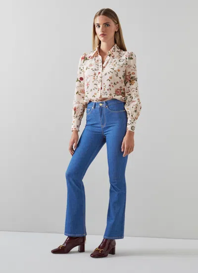 Lk Bennett Shannon Trousers In Blue