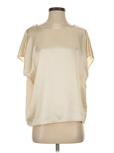 Pre-owned Lk Bennett Short Sleeve Blouse In White
