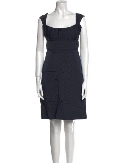 Pre-owned Lk Bennett Silk Knee-length Dress In Blue