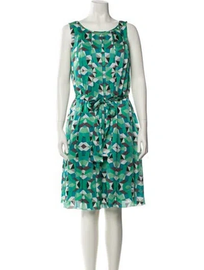 Pre-owned Lk Bennett Silk Knee-length Dress In Blue