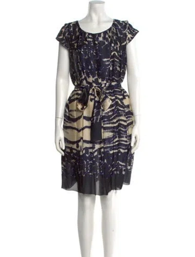 Pre-owned Lk Bennett Silk Knee-length Dress In Multi