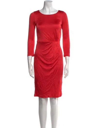 Pre-owned Lk Bennett Silk Knee-length Dress In Pink