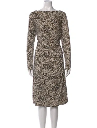 Pre-owned Lk Bennett Silk Midi Length Dress