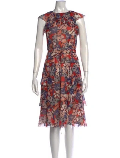 Pre-owned Lk Bennett Silk Midi Length Dress
