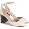 Lk Bennett Simmi Ankle Strap Pump In White