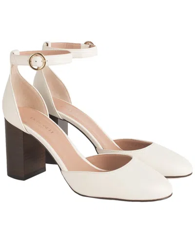 Lk Bennett Simmi Leather Pump In White