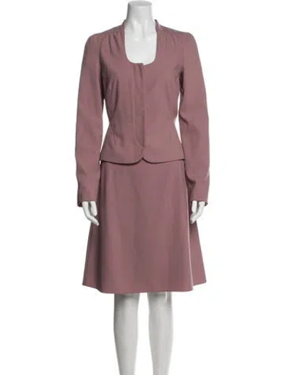 Pre-owned Lk Bennett Skirt Suit In Pink