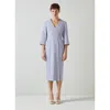 Lk Bennett Sky V-neck Crepe Dress In Multi
